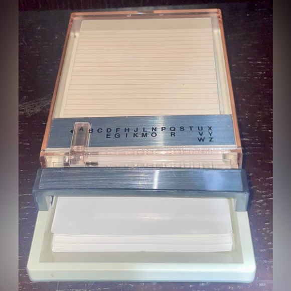 Vintage mid century modern phone number/address & list/memo organizer NOS - Picture 5 of 10